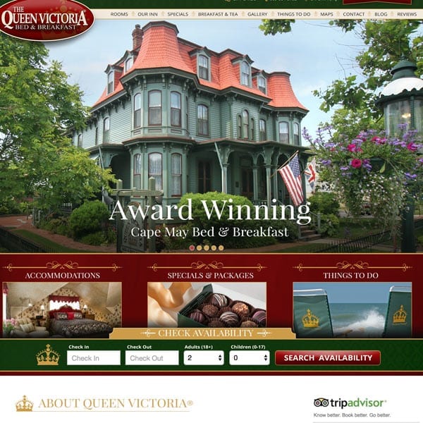 Digital Marketing Porfolio Web Design, Queen Victoria Bed And Breakfast